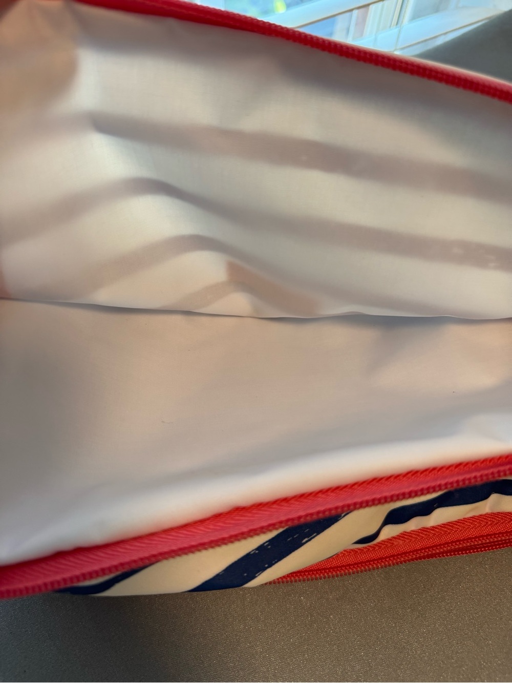 Scout Navy and White Striped Tote AND an accessory bag. - Picture 10 of 14